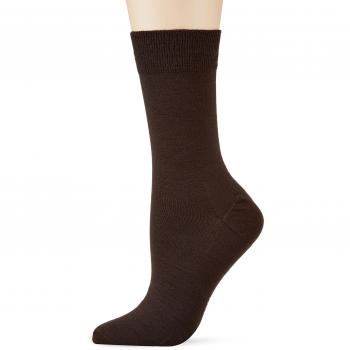 KUNERT Damen Baumwoll-Woll-Socken Braun (Darkbrown 7140), Größe 35/38