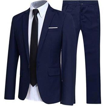 Completo Tuxedo Uomo Slim Fit, Disponibile in S (Blu Navy)