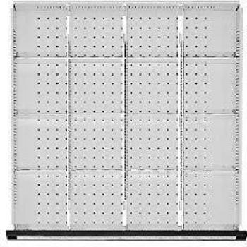 Trennbleche für Schubladen ANKE, 760 mm Breite, 90-150 mm Höhe