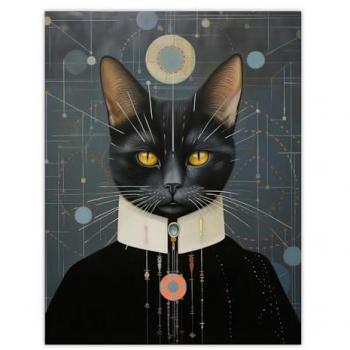 Interplanetary Cat King Conceptual Art Print