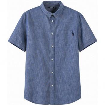 Vêtement masculin Slim Fit, chemise d'été en coton robuste – Grande Taille