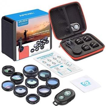 APEXEL Fisheye Wide Angle Macro Lens Kit
