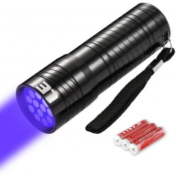 Black Light Detector with 12 LEDs for Carpet Stains and Clothes