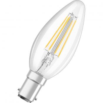 Osram Classic B15d LED Filament Candle Bulb 4W (40W Equivalent) 470lm Warm White (2700K) Clear