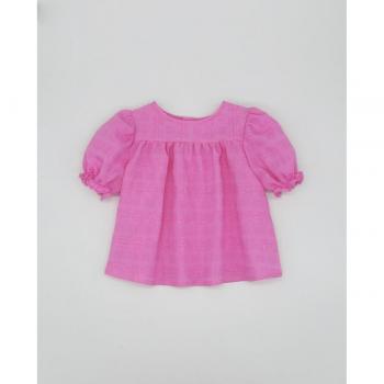 Blusa de bebé niña de algodón en color rosa