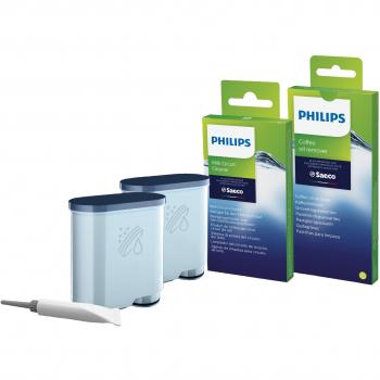 Philips Original Plastic Cleaning & Descaling Kit for Saeco CA6707/10
