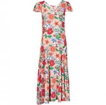 Robe courte multicolore Derhy TREILLIS FLOWER femmes EU S