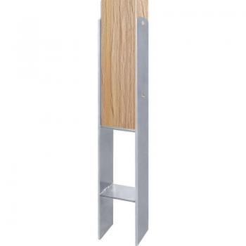 Staffa Legno Zinguata AUFUN 2x101 mm – H-Base Post