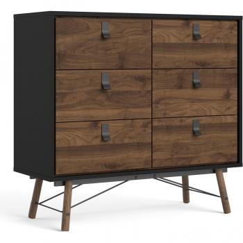 Commode Moderne Noyer et Métal