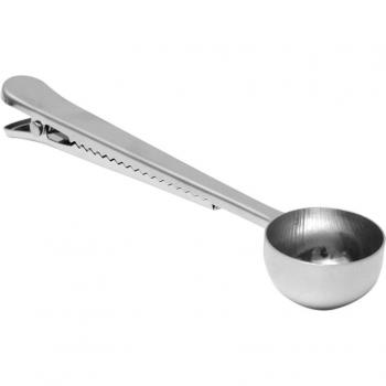Cuillère à café inox avec pince pour expresso