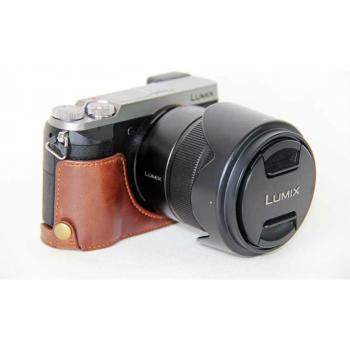 Panasonic Lumix DMC-GX80 DMC-GX85 PU Leather Half Case