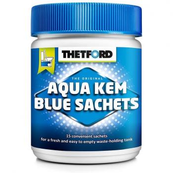 Aqua Kem Blue Sachets Thetford 15 Stück Sanitärflüssigkeit für Campingtoilette