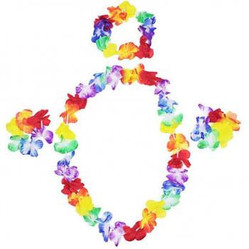 4pcs Tropical Petal Leis for Wedding and Party