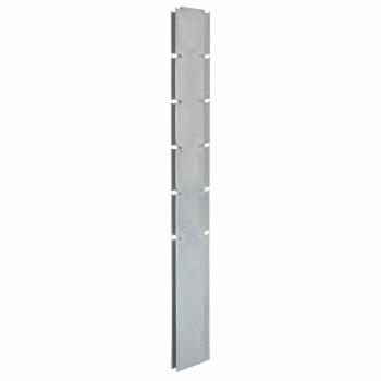 Poteau de clôture en gabion 160 cm argenté acier galvanisé