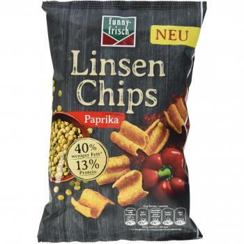 Funny-frisch Linsen Chips Paprika, 12er Pack (Erweiterte Auswahl)