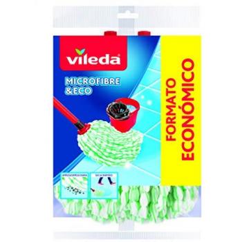 Vileda Microfaser Wischmopp-Nachfüllpackung, 100% Mikrofaser, 2 Stück