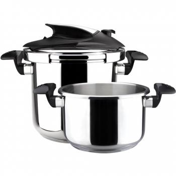 MAGEFESA Nova Olla a presión 4L+6L Acero Inoxidable