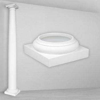 Base de Colonne Ronde Lisse 152mm N3015