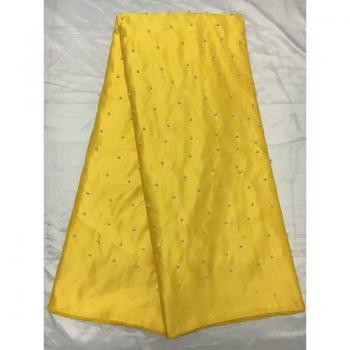 Beaded African Satin Fabric for Women’s Evening Wear