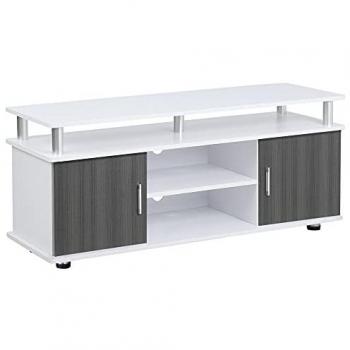 TV Cabinet Stand Entertainment Center Media Console Storage White