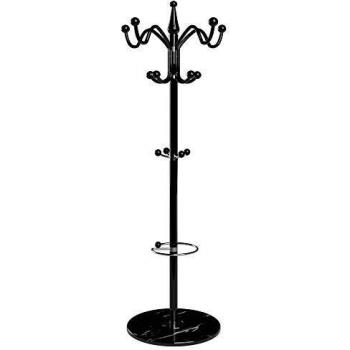 Deuba Waved Garderobenhalter – 173 cm, Metall, 14 stabile Haken