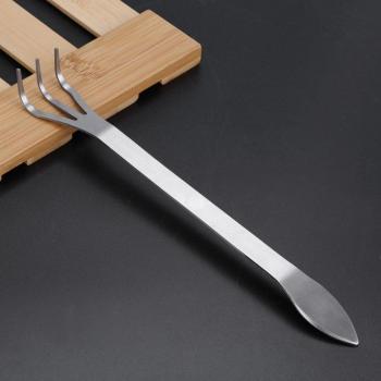 3-Prong Stainless Steel Rake for Bonsai Soil
