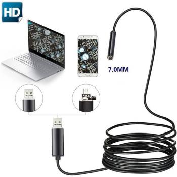 7mm USB Endoscope 480P HD Inspection Camera