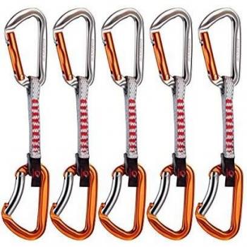 Mammut 5ER Pack Wall Key Lock Express Sets Mousqueton Mixte Adulte, Multicolore (Straight Gate/Bent Gate, Silve), 10 cm