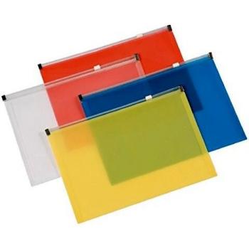 Q-Connect Assorted A4 Document Zip Wallet [Pack of 20]