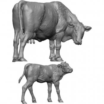 Ardennes Dairy Duo Resin Accessories (Cow & Calf)