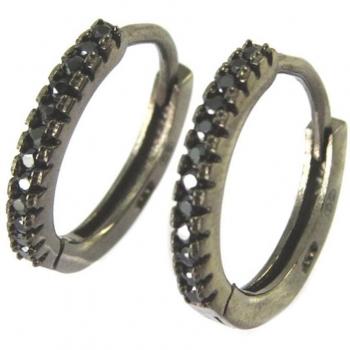 Chic Black Rhodium Hoops