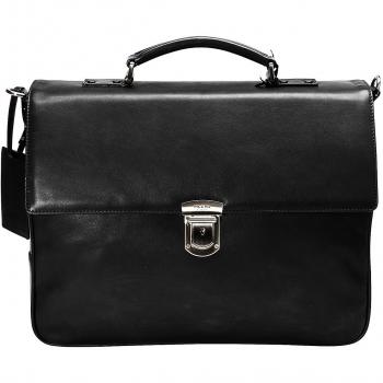 Picard Premium Leather Bag – schwarze Aktentasche für Männer, 39 cm