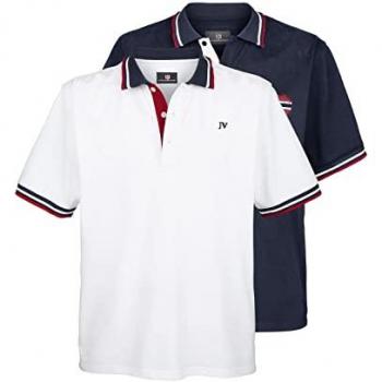 Johan 2‑Stuk Poloshirt Combo – Donkerblauw en Wit
