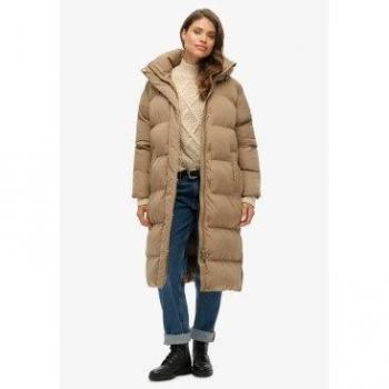 Chaqueta acolchada Superdry de invierno, estilo casual, color marrón, tamaño XL