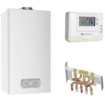 Inoa Nox Chaudière gaz 24 kW – VMC complète, douilles & dosseret, thermostat filaire