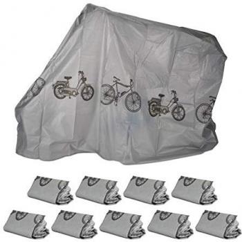 Caisse de stockage pour vélos – Pack 10 – Résistante aux déchirures – Gris – 200x115 cm