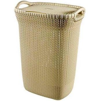 Cestino per la biancheria intima CURVER Knit crema 57 l 1 sezione 228.391