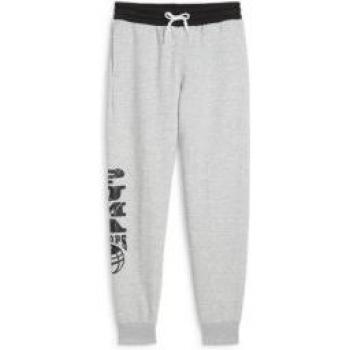 Puma Youth Basketball Blueprint Track Pants Light Gray Heather (Sizes 9-10)