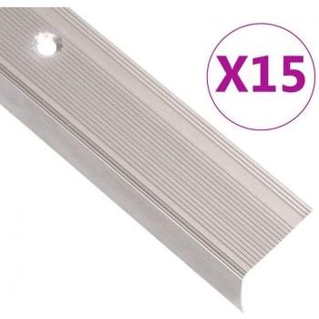 Nez de marche aluminium 15 pcs 100 cm couleur champagne