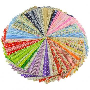 50pcs 10x10cm Cotton Patchwork Fabric