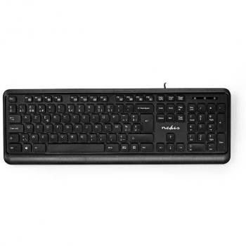 Teclado Cableado Belga AZERTY con USB-A