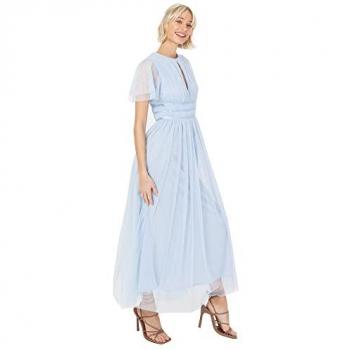 Reclaimed Keyhole Midaxi Silk Dress