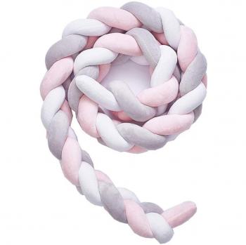 Coussin pare-chocs noué pour berceau bébé
