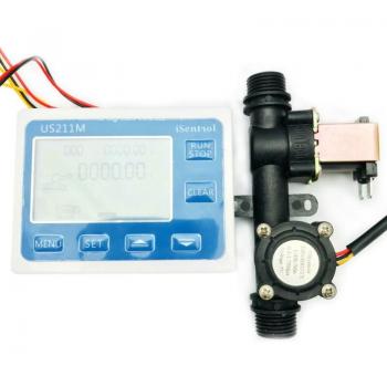 USN-HS21TX integrierter Hall-Effekt-Wasserflusssensor mit Magnetventil und Dosierregler