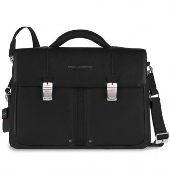 Piquadro Rucksack für die Schule, 19 L – Schwarz