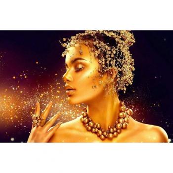 Papermoon Tapete »Goldene Frau