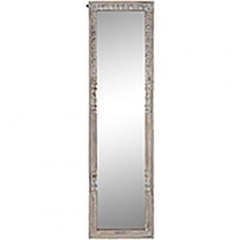 Specchio Elegante DKD Home Decor 50,8 x 7 x 184 cm Sticla Marrone e Bianco