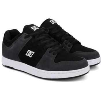 DC Shoes Manteca 4 S – Lederskate für Männer, Größe 7 (39), Grau/Schwarz/Weiß, 53,02 % Leder