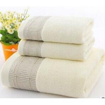 Quick-Dry Blue Cotton Towel Set