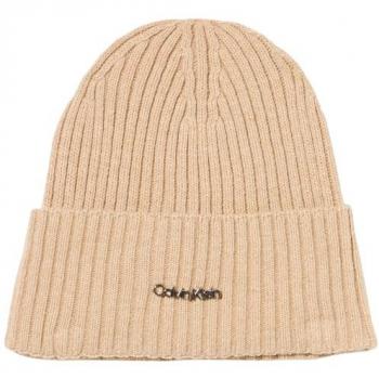 Cappello Beanie Ck Must Logo Calvin Klein Grigio